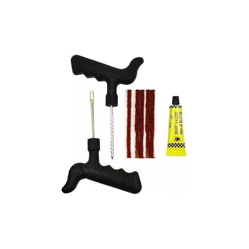 Kit Reparación Pinchazos Neumáticos Emergencia Auto Moto