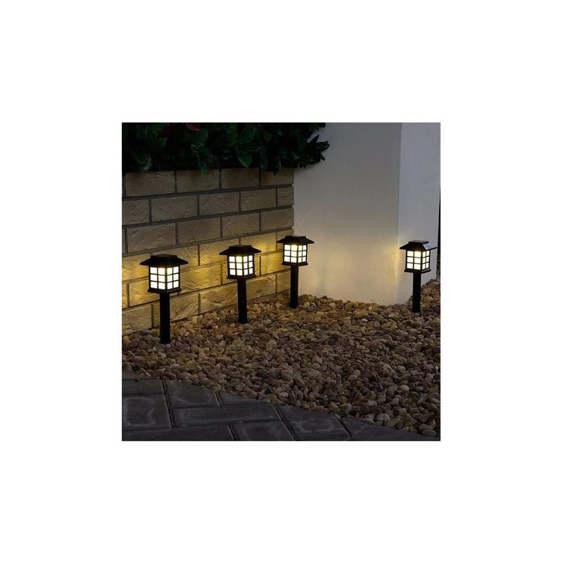 Pack X10 Luz Solar Con Estaca Exterior Tierra Jardín