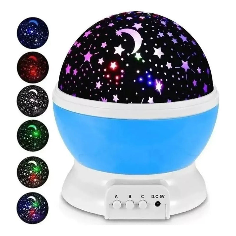 Espanta Cuco 2 En 1 Lampara Y Proyector, Azul, Rosa Y Morado