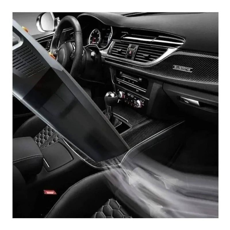 Aspiradora Para Auto 12v, Filtro Lavable Potente Con Luz Led Negro