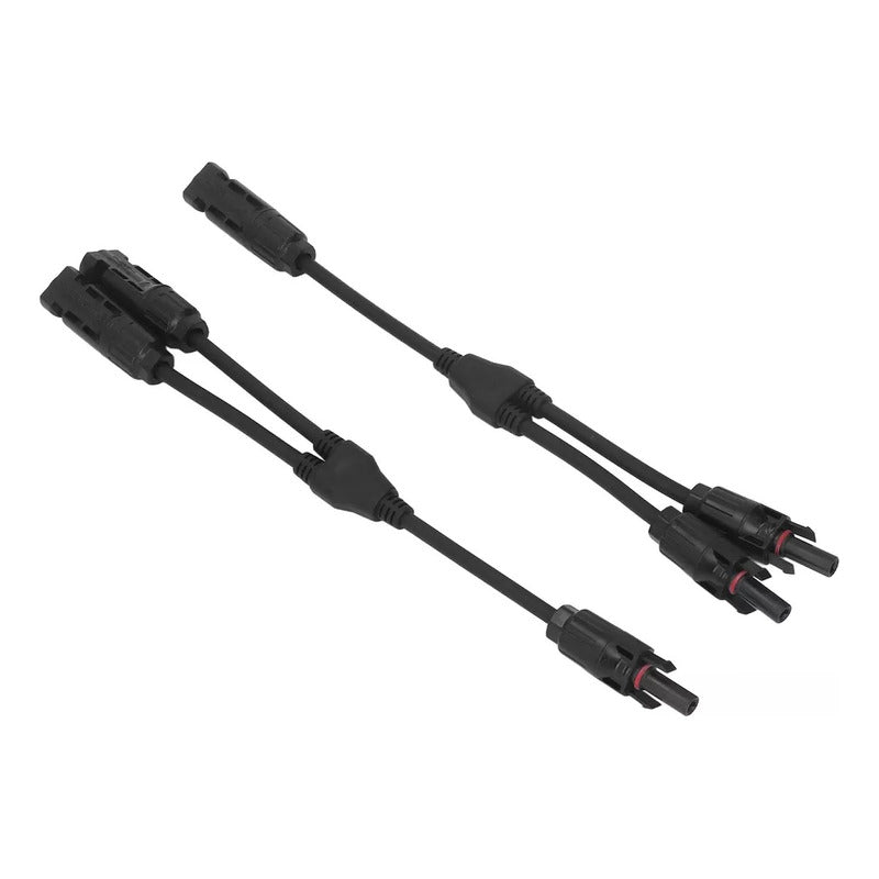 Cable Mc4 Tipo Y Rama 2-1 Para Paneles Solares Negro