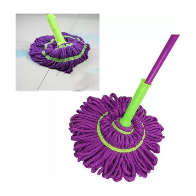 Mopa De Limpieza Sistema Exprimible Trapeador Morado