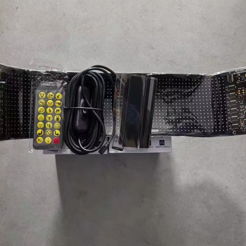 Letrero Led Multicolor Programable Para Automóvil Usb