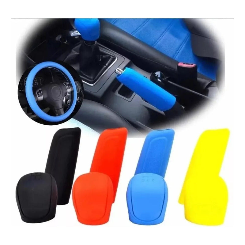 Cubre Volante De Silicon Antideslizante Palanca Pomo