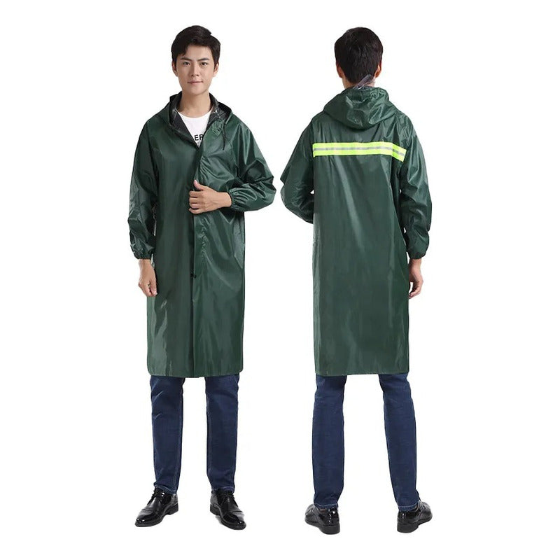 Poncho Resistente Impermeable Pvc Capa Para La Lluvia Multicolor Unica