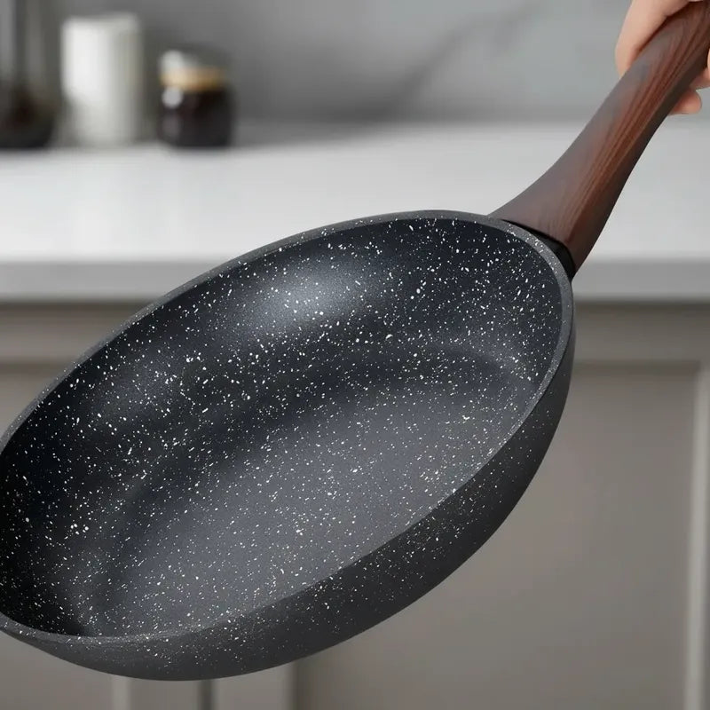 Sartén De Cocina Revestimiento Antiadherente Para Inducción Negro