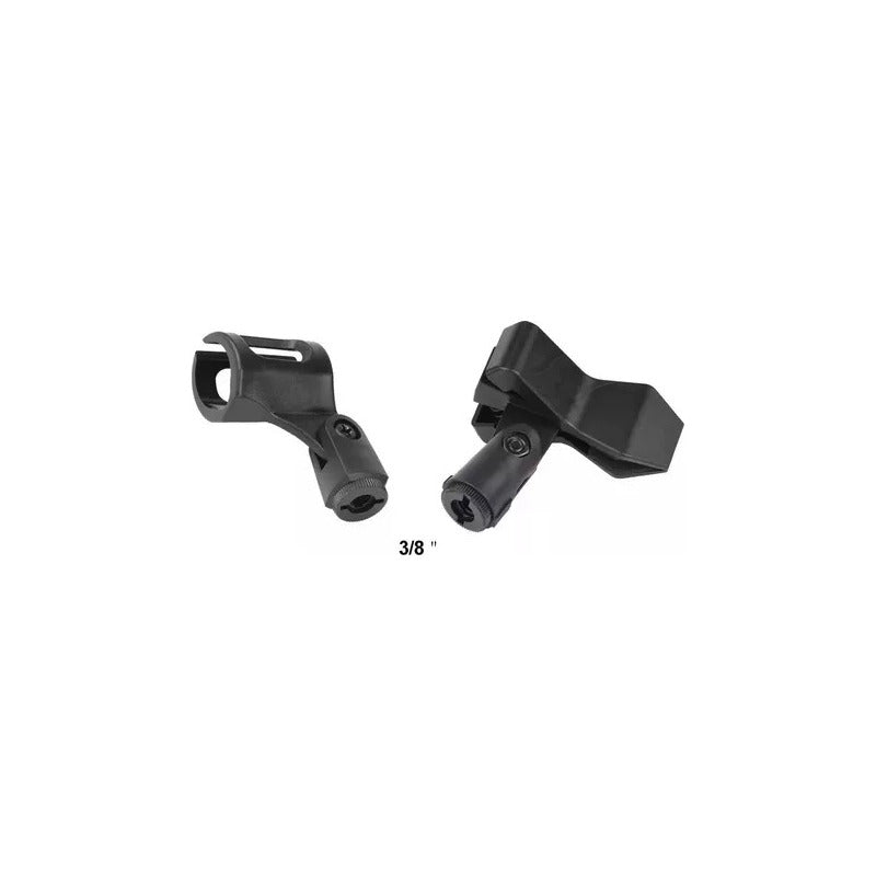 Pack Micrófono Profesional Sm-58 Cableado Con Soporte Base Negro