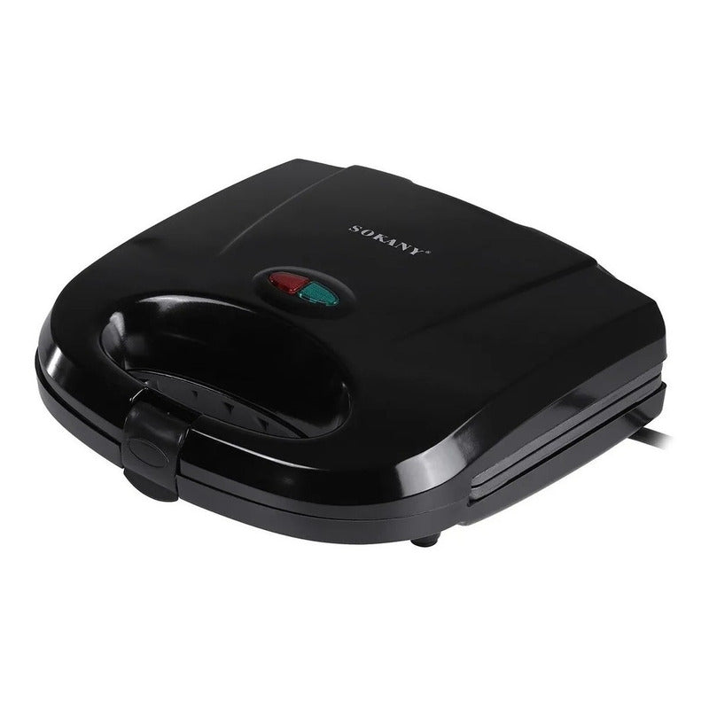 Tostador Sandwichera Parrillera Para Pan Carne 2 En 1 P Negro