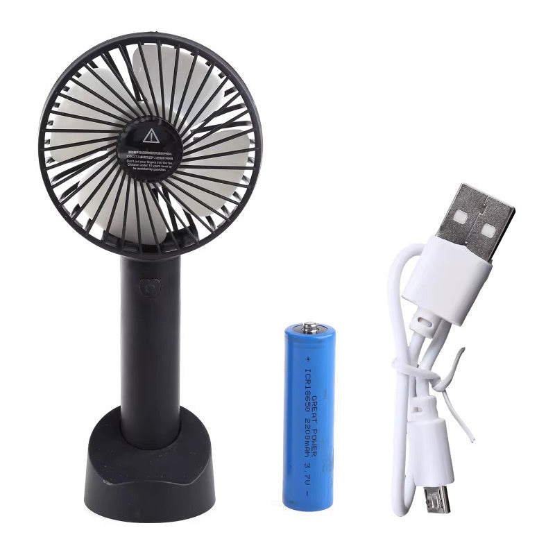 Ventilador Pórtatil Recargable C/ Bateria 1000mah Blanco 8 Cm 50 Lila Plástico 5