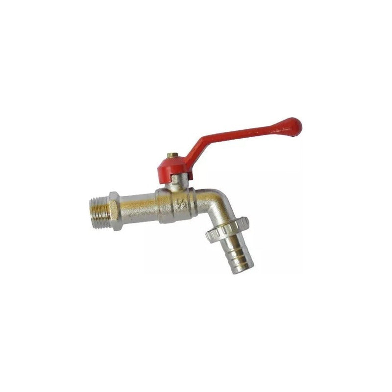 Llave Grifo De Paso Bola Jardin Metalica Varios Tamaños