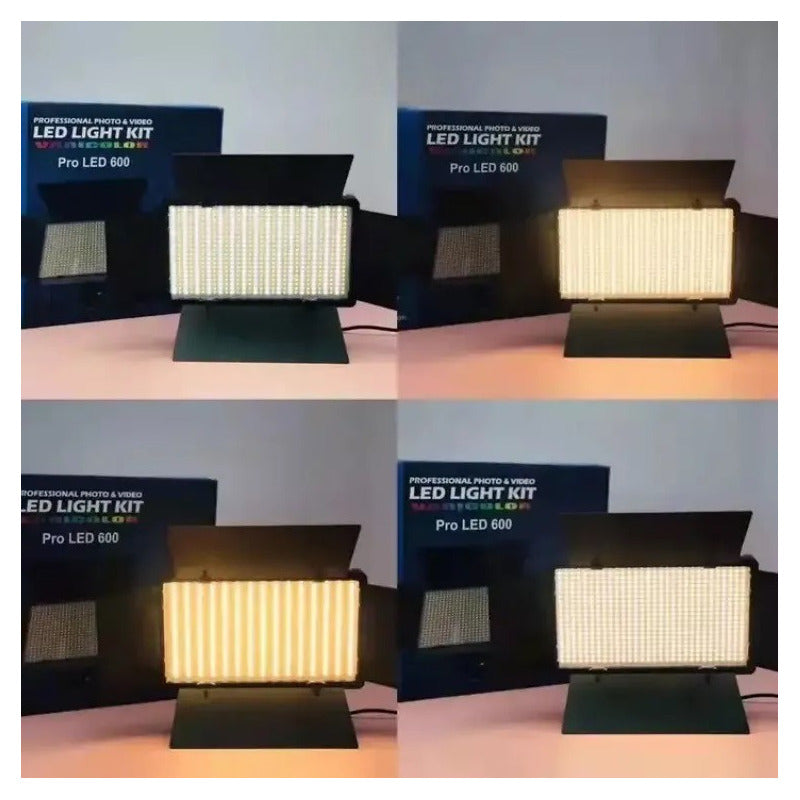 Kit Profesional Luz Relleno Con Trípode Reflector Pro 600led