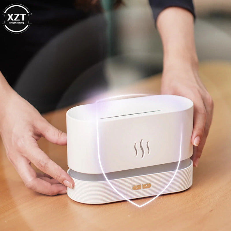 Humidificador Flama Difusor De Aroma Efecto + Esencia
