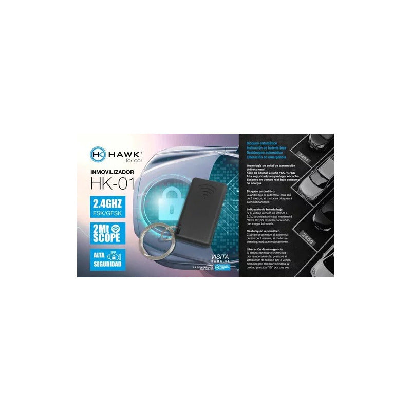 Inmovilizador Para Auto Corta Corriente - Hawk Hk-01 Segurid