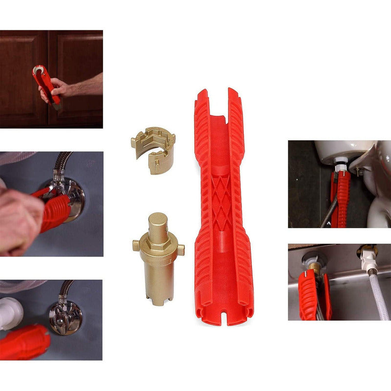Llave De Gasfiter Grifo Herramienta 8 En 1 Fregadero Red