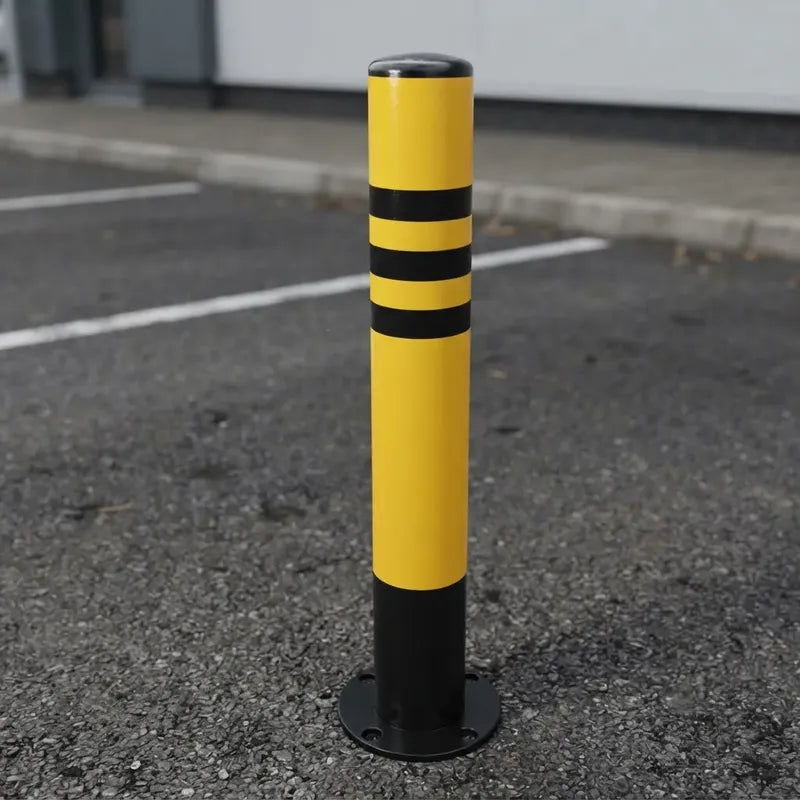 Bolardo Seguridad Poste Tubo Estacionamiento Banda Reflectiv Amarillo