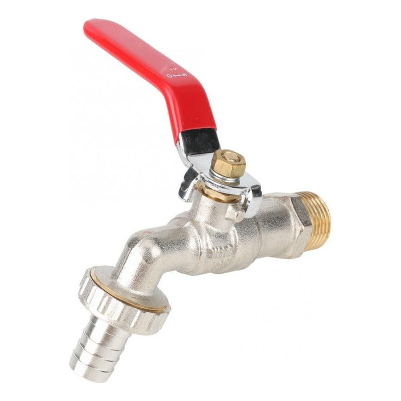 Llave Grifo De Paso Bola Jardin Metalica Varios Tamaños