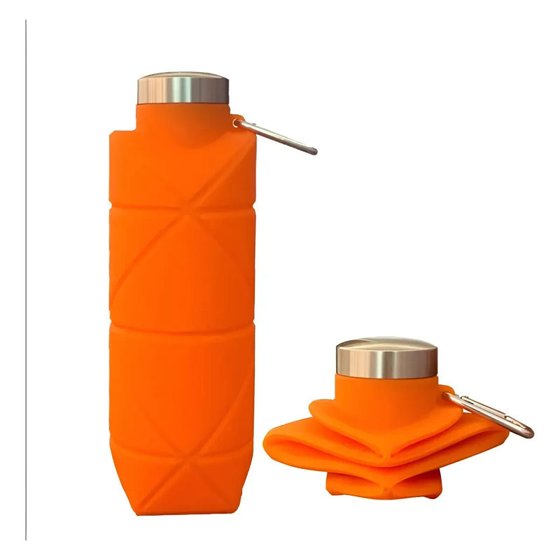 Botella Plegable Deportiva Portátil 100% Silicona Variado