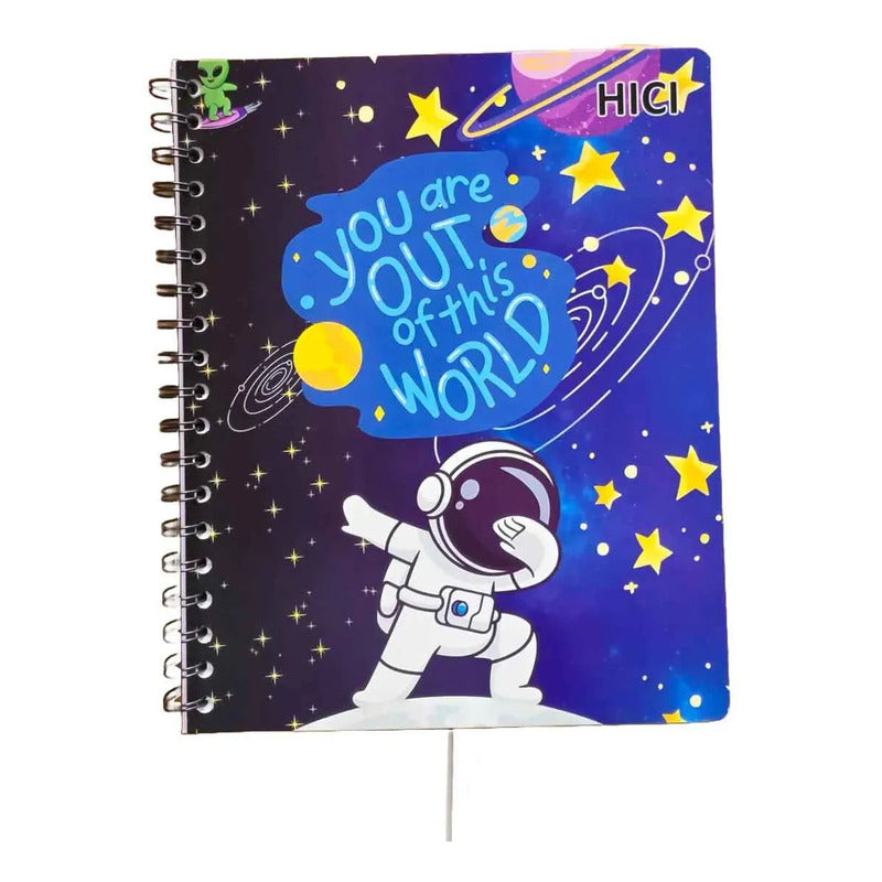 Pack X5 Cuadernos De 100 Hjs Surtidos Espiral 7mm Colegio Varon 2