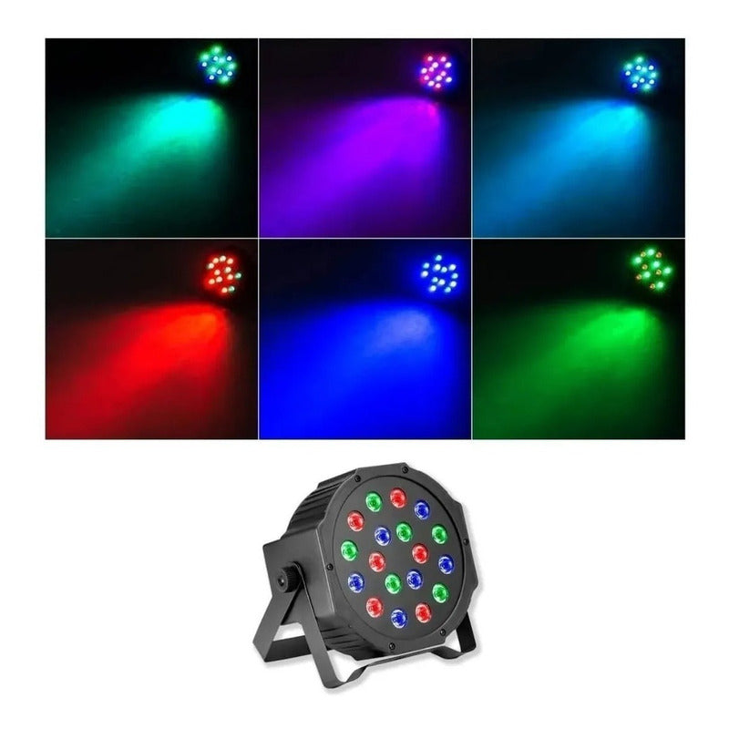 Luz Led Disco Rítmico Multicolor Led Disco Proyector Rbg