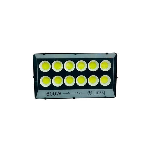 Foco Led De Lupa Reflector 600w Exterior Estadio Impermeable Negro Fría