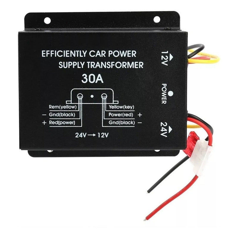 Transformador Corriente De 24 A 12 Volt 30 Amp Para Camion