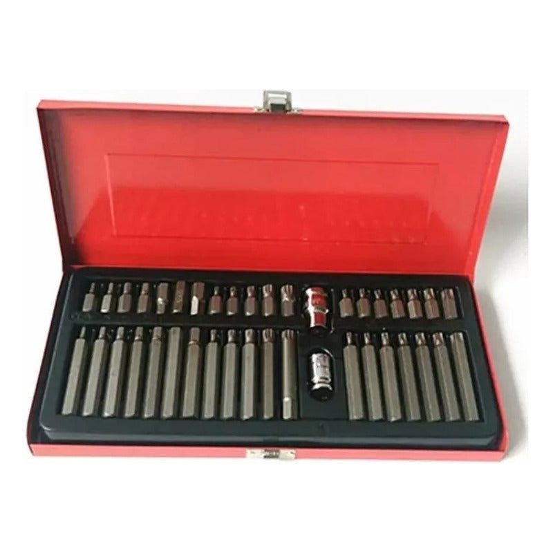 Juego De Dado 40 Piezas Y Puntas Torx T20 A T55 De Allen