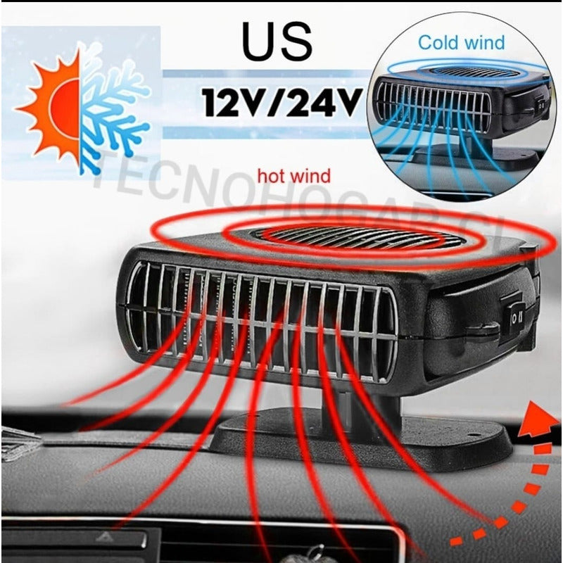 Calefactor Para Auto Ventilador 12v Aire Caliente Y Normal