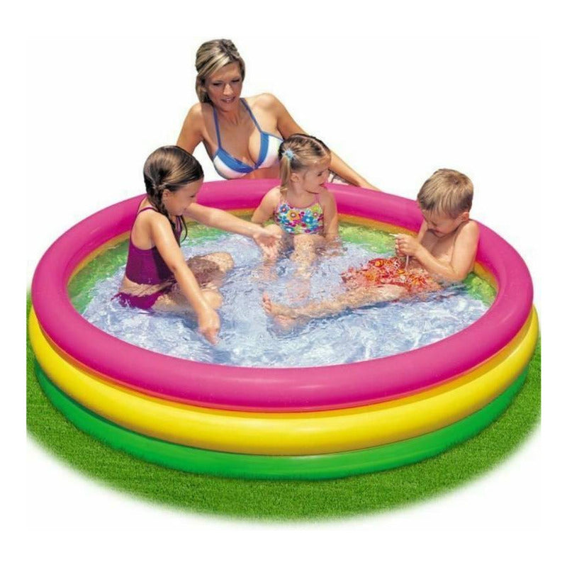 Piscina Resistente Inflable Redonda Portátil Verano Niños