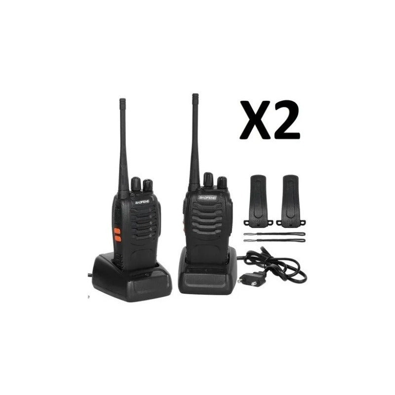 Radios X2 Walkie Talkie Baofeng 888s 16 Canales 5km Alcance