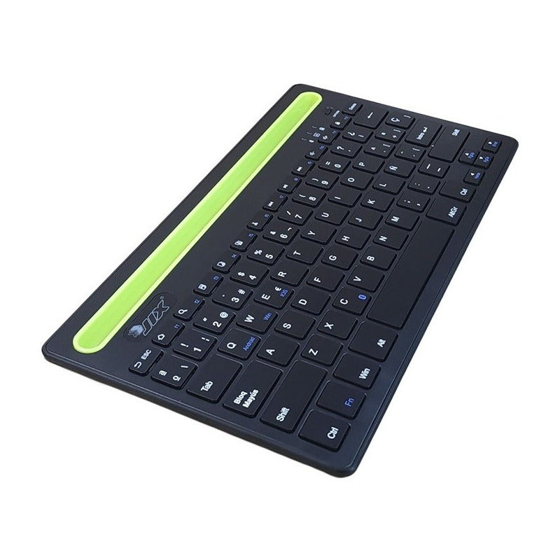 Teclado Bt Recargable Multiplataforma Soporte Tablet Celular