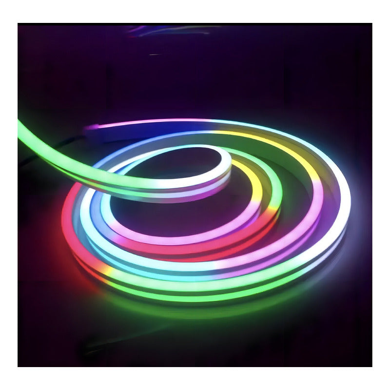 Tira Led Luz Rgb Neón Bluetooth Cinta 5 Metros Usb + Control Rgbic