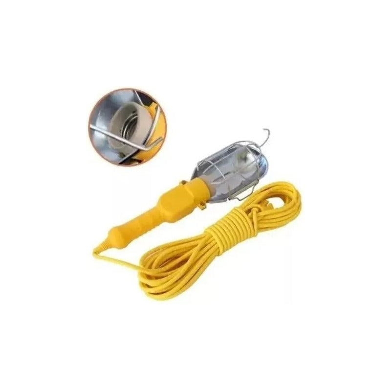 Lámpara Portátil Mecánico Extensión + Interruptor 10 Metros