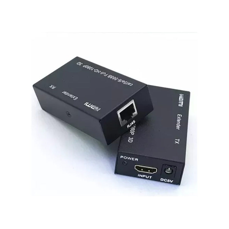 Extensor Video Audio Digital 60mts Hdmi Cable Red Utp Rj45