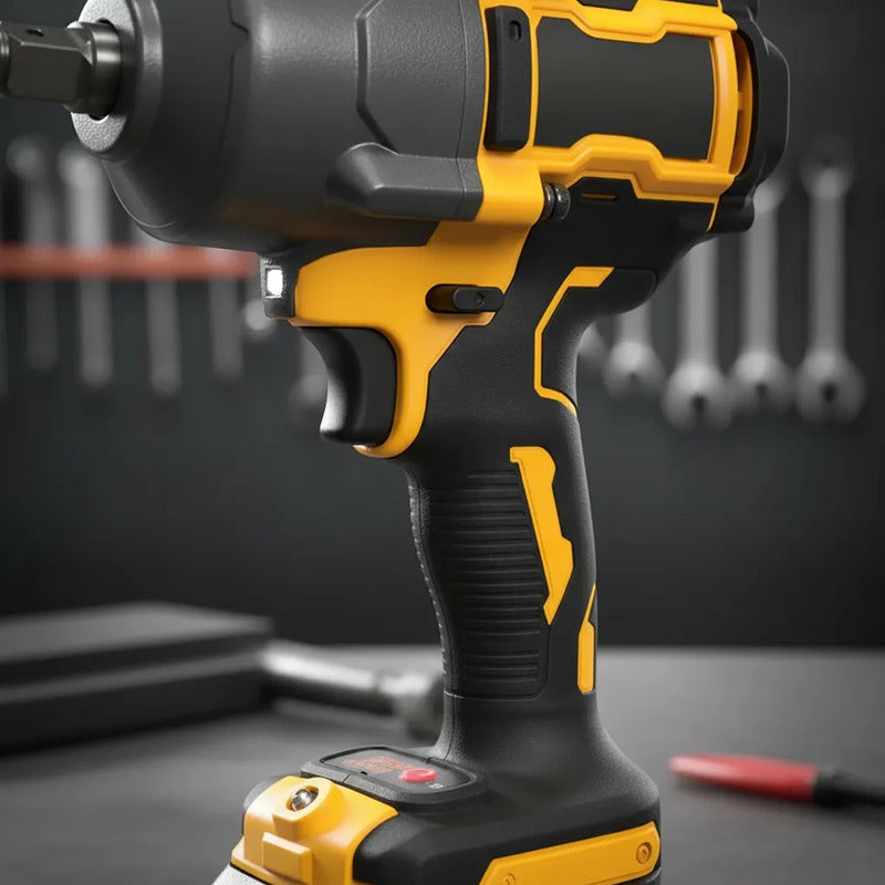 Pistola De Impacto Inalámbrica Pro + 2 Baterías + Dado Amarillo 36v 50/60hz