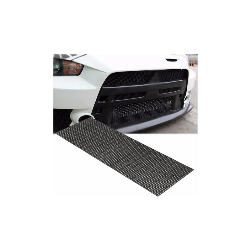 Malla Parachoque Negro Rejilla Tuning Auto Universal Abs