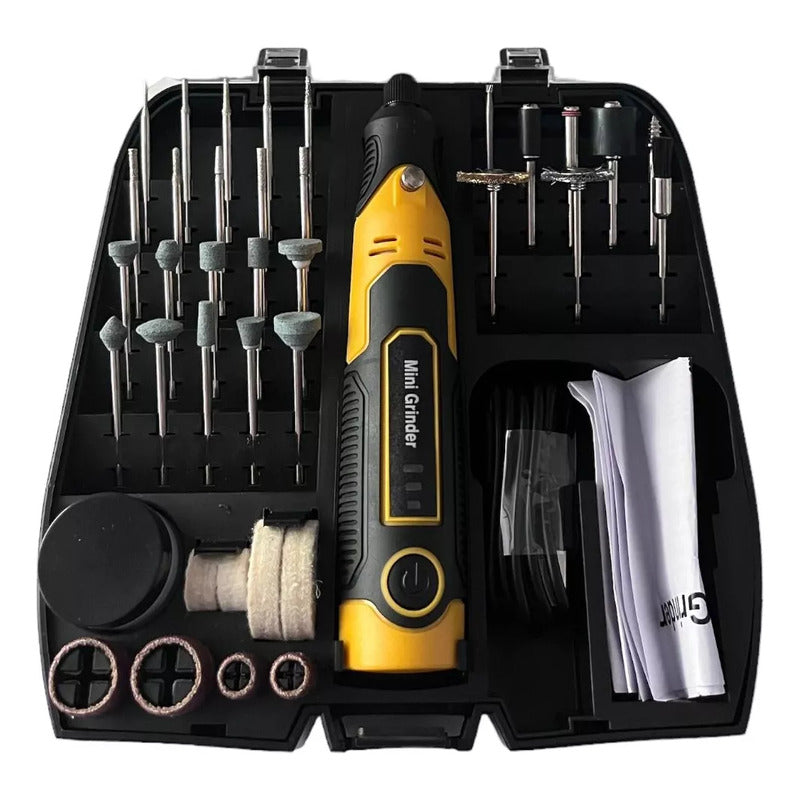 Mini Dremel Inalámbrico Recargable 3.6v Maleta 35 Piezas