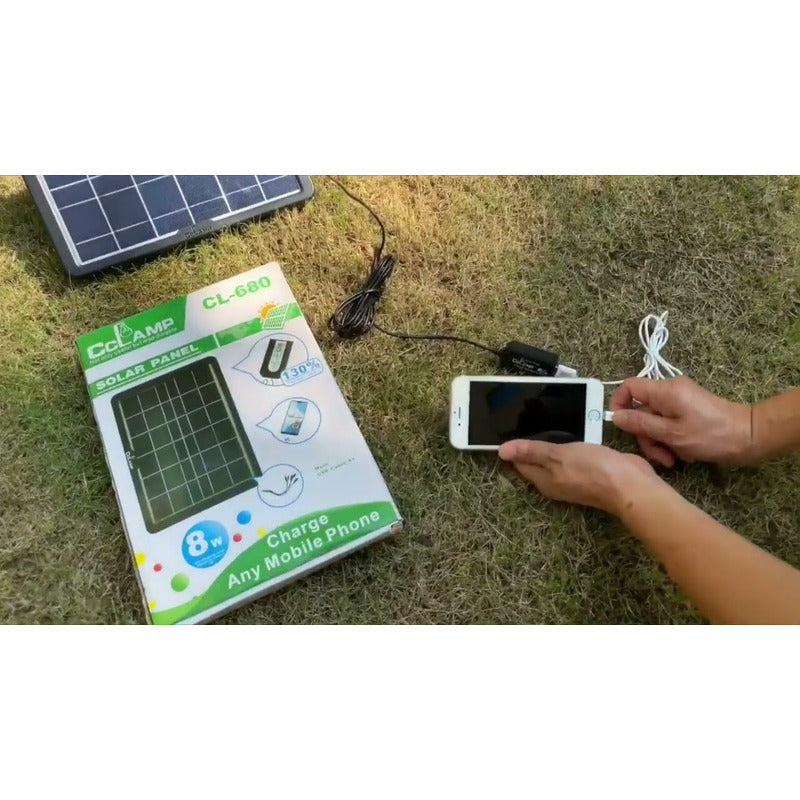 Cargador Solar Panel Portátil Celular Energía Solar Usb
