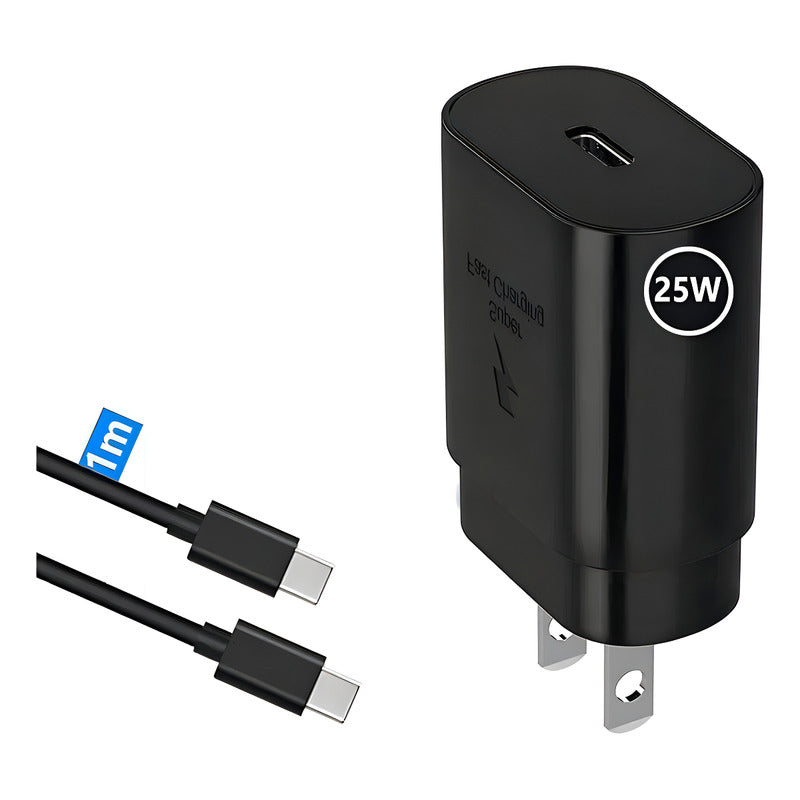 Cargador Para Samsung A30/ A31 /a32 /a33 Carga Rápida 25w Negro