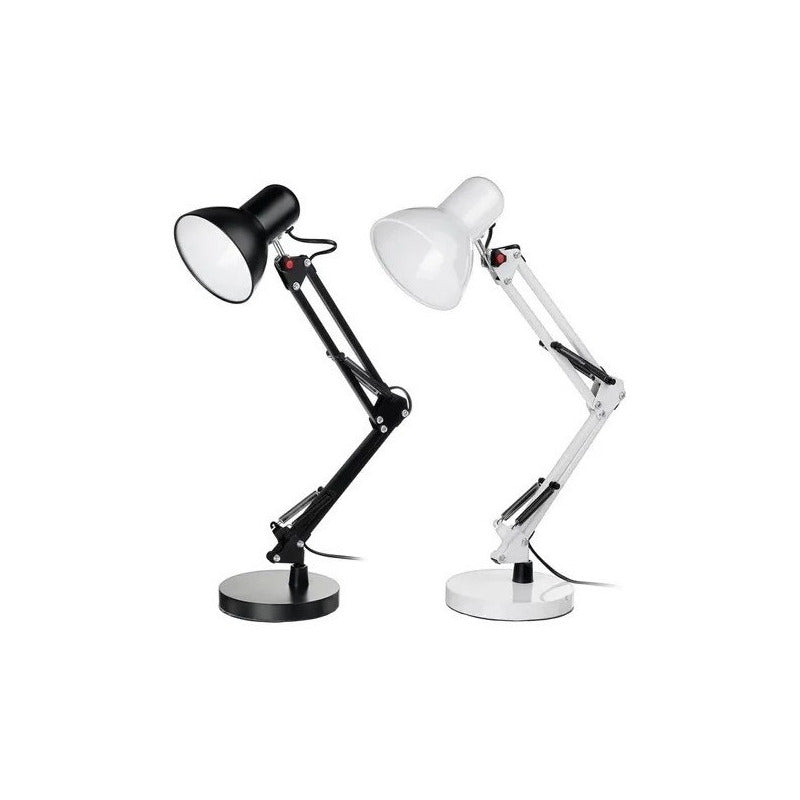 Lámpara Mesa Flexible Escritorio Ajustable Blanco O Negro