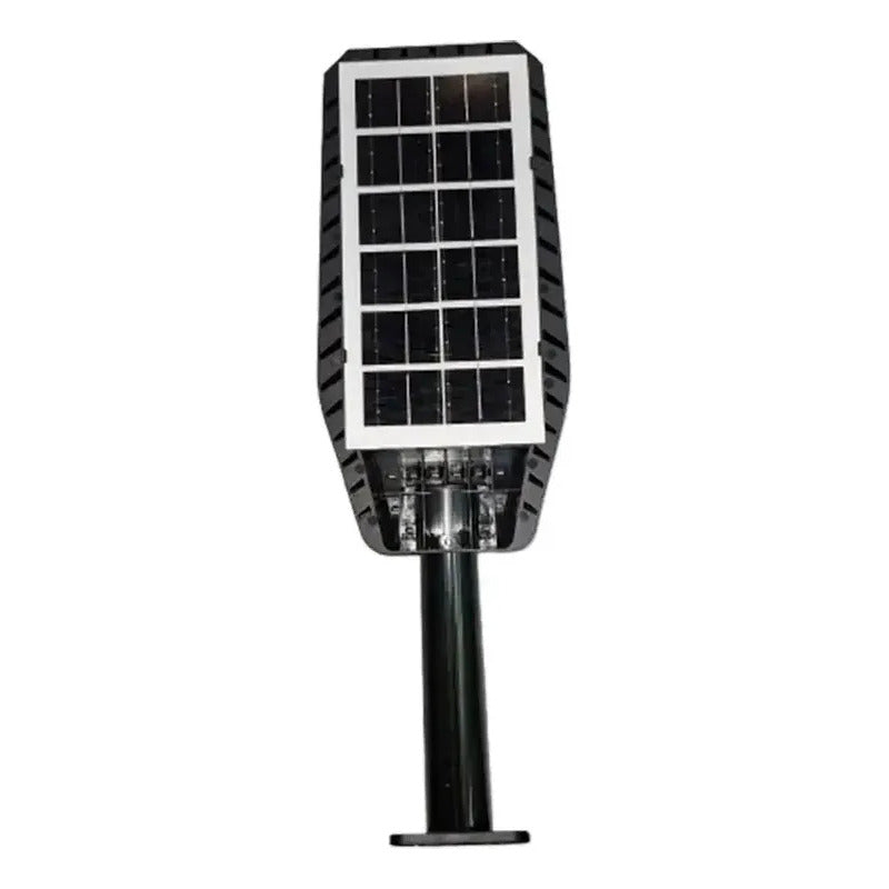 Foco Solar 800w + Soporte Y Sensor Luminaria Para Exterior Negro Blanco Frío