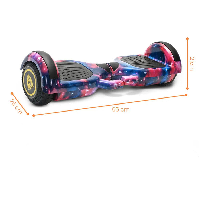 Patineta Electrica Smart Balance Bluetooth Y Led Scooter Rosa Chicle