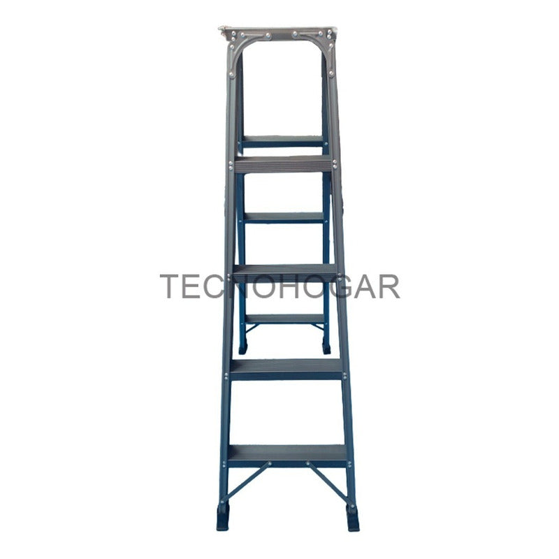 Escalera Plegable Reforzada Metálica 4 Peldaños