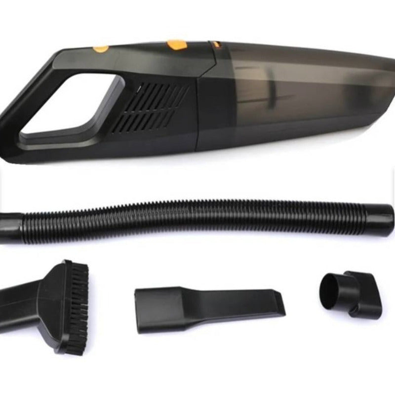 Aspiradora Para Auto 12v, Filtro Lavable Potente Con Luz Led Negro