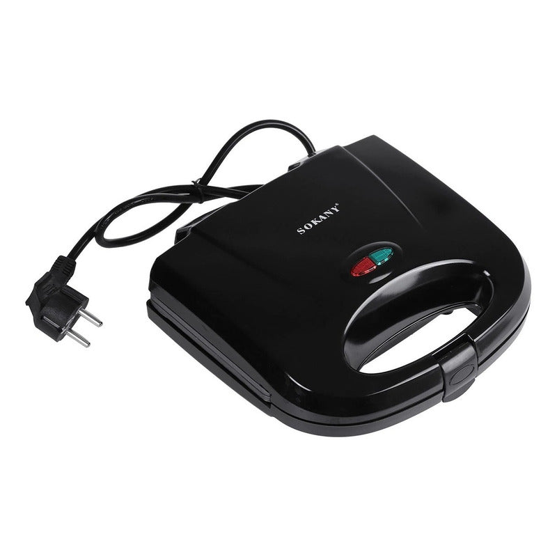Tostador Grill Sandwichera Para Pan Carne 2 En 1 P Negro