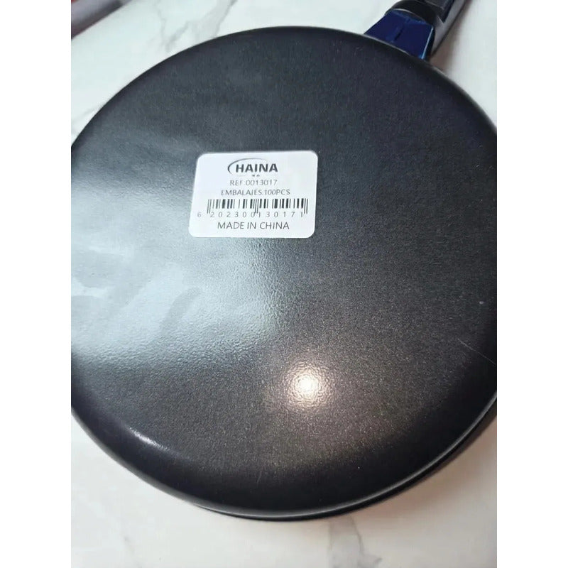 Sartén Redonda De Cerámica Antiadherente Negra De 24cm