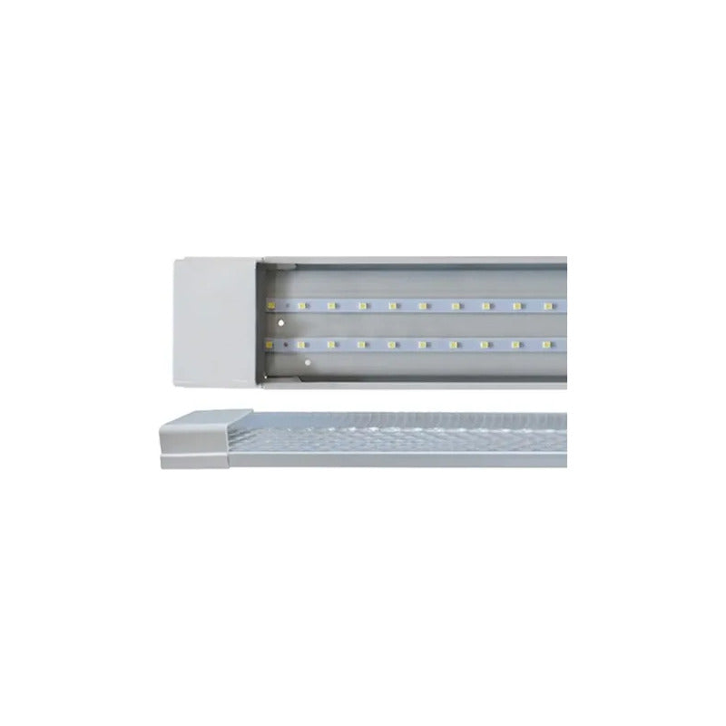 Tubo Led 110cm Luces Canaleta Led Canoa Plana Tubos Led 54w