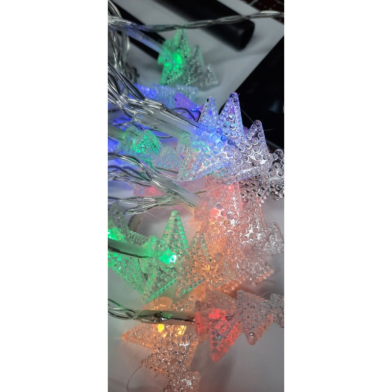 Luces Guirnalda Navidad Solar En Forma De Pino Yestrella 20l