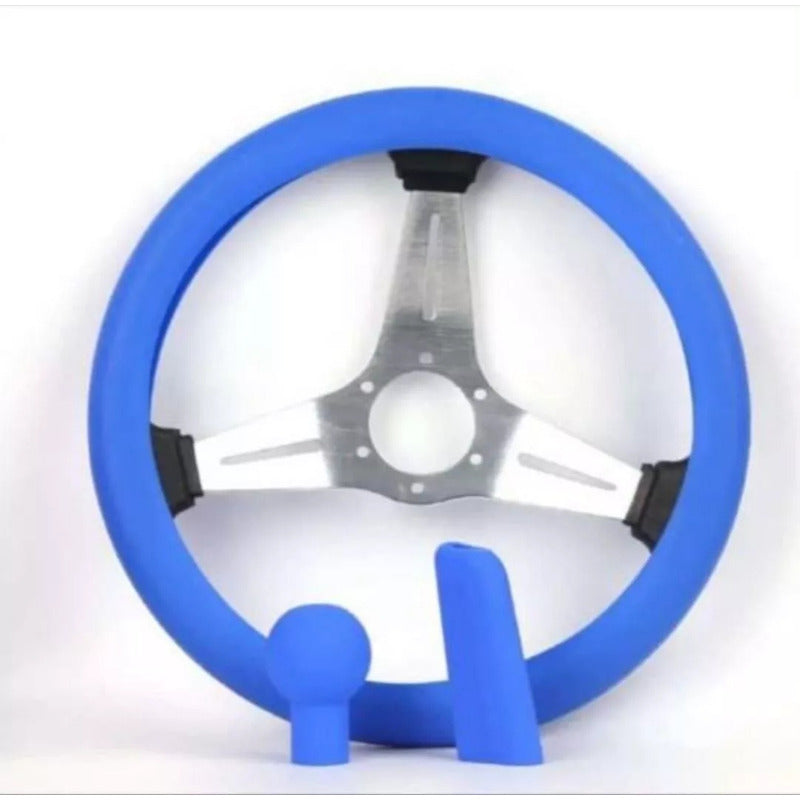 Cubre Volante De Silicon Antideslizante Palanca Pomo