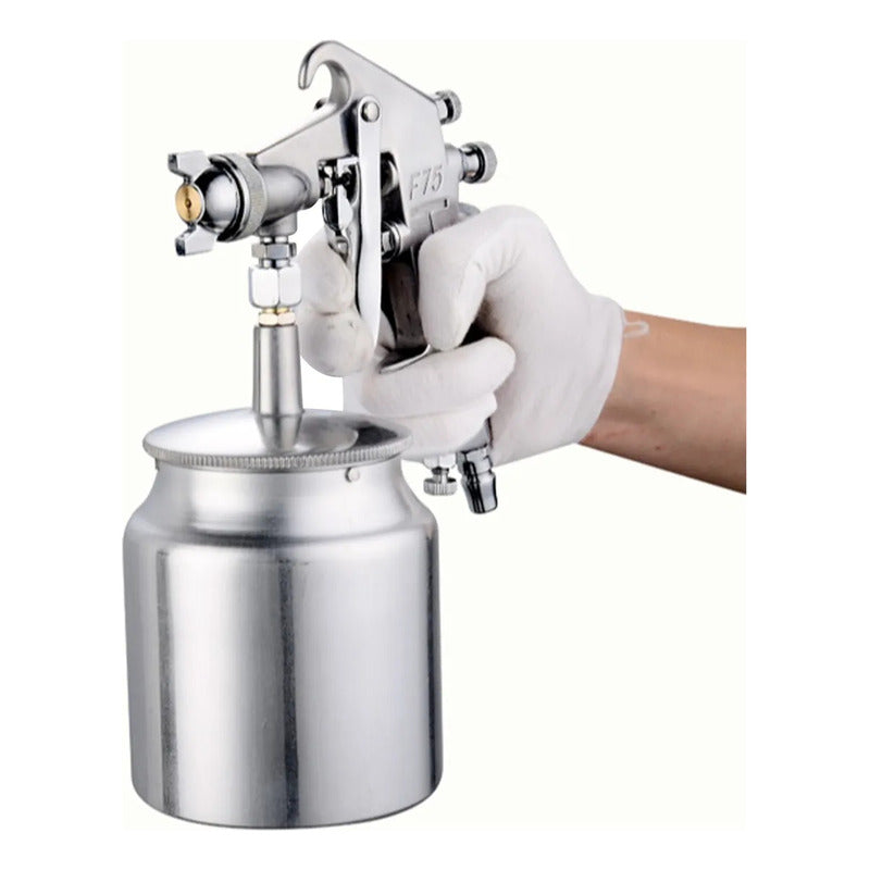 Pistola De Pintar A Gravedad Profesional Industrial F75