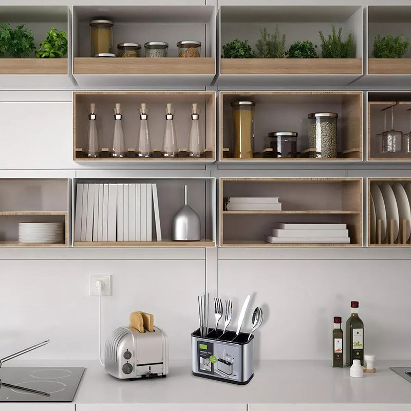 Escurridor De Cubierto Utensilios Cocina Acero Inoxidable